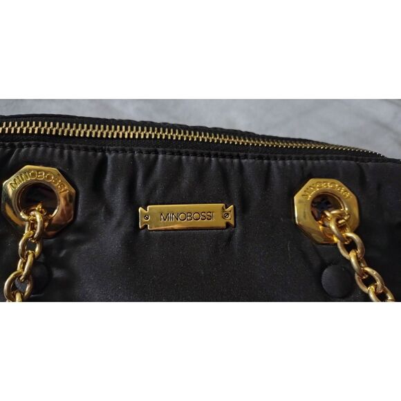 MINOBOSSI Firenze Reversible Red/Black Small Purse with Handles & Shoulder Strap - Picture 4 of 15